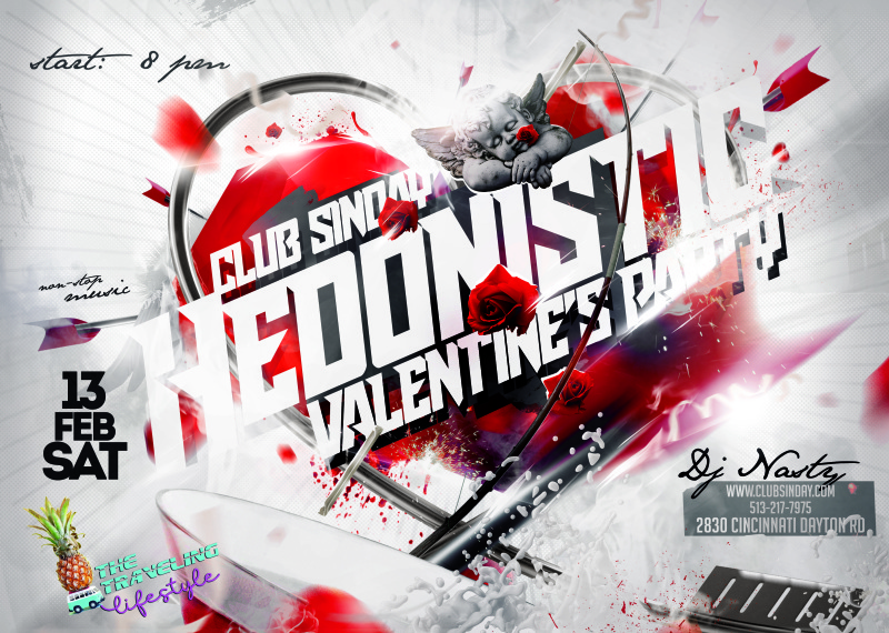 Club SinDay Event Hedonistic Valentine's Day Party at Club SinDay