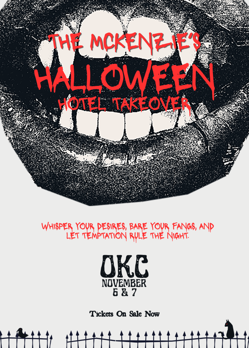 The McKenzie's After Halloween Party and Hotel Takeover OKC flyer
