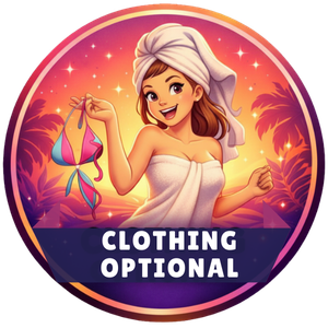 clothing optional badge