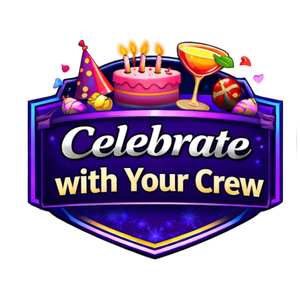 Celebrate with Your Crew badge