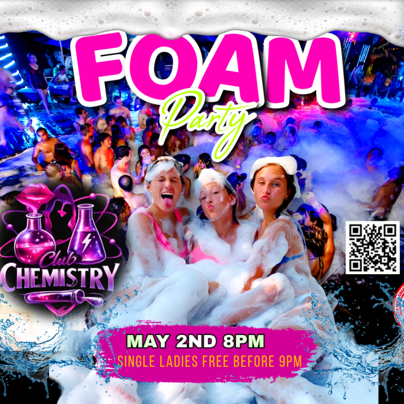 Foam bubbles pool party outdoor event online social media ad editable flyer template poster maker.jpg