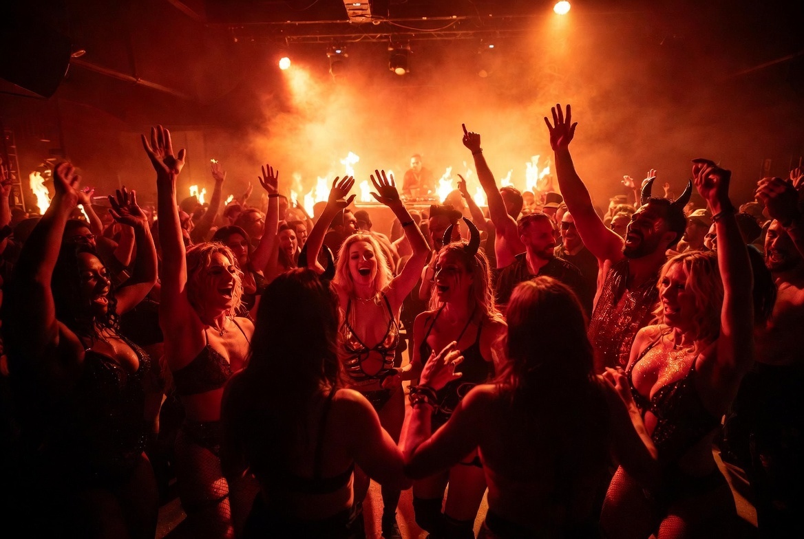 Friday night dance floor