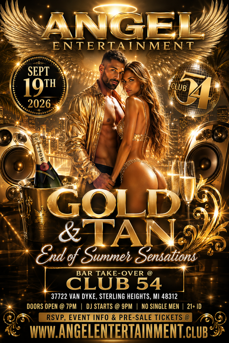 2026-09-19 - Gold & Tan @ Club 54 - Sterling Heights, MI - Flyer.png