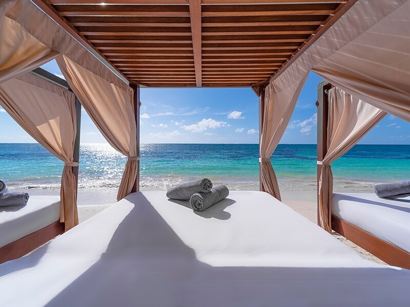 Private beach cabana
