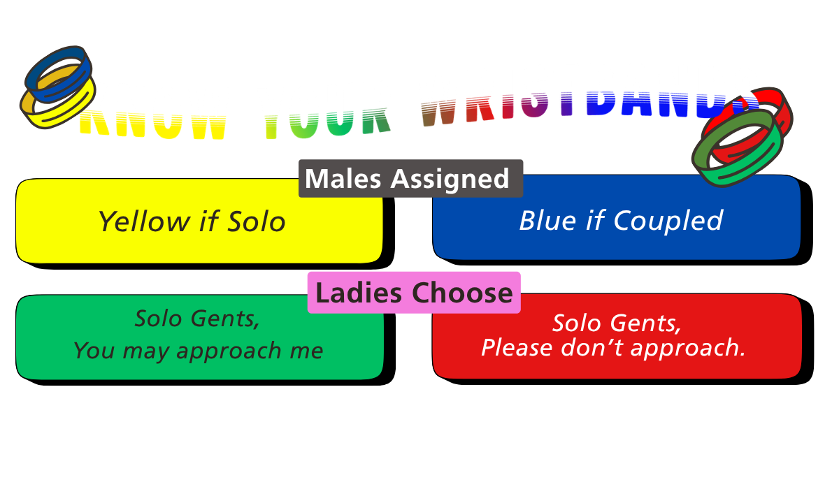Wristband color guide visual