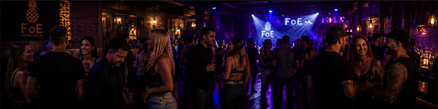 Friends of Ellis social nightlife atmosphere