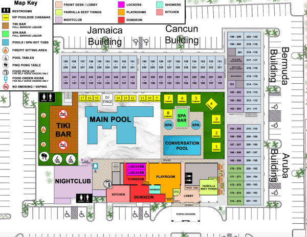 Secrets Hideaway Resort map
