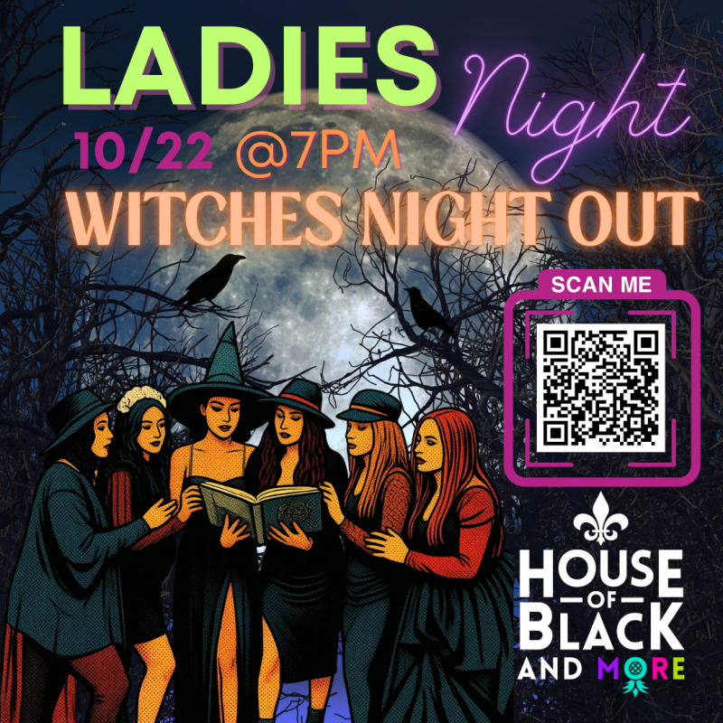 LADIES NIGHT - WITCHES NIGHT OUT flyer