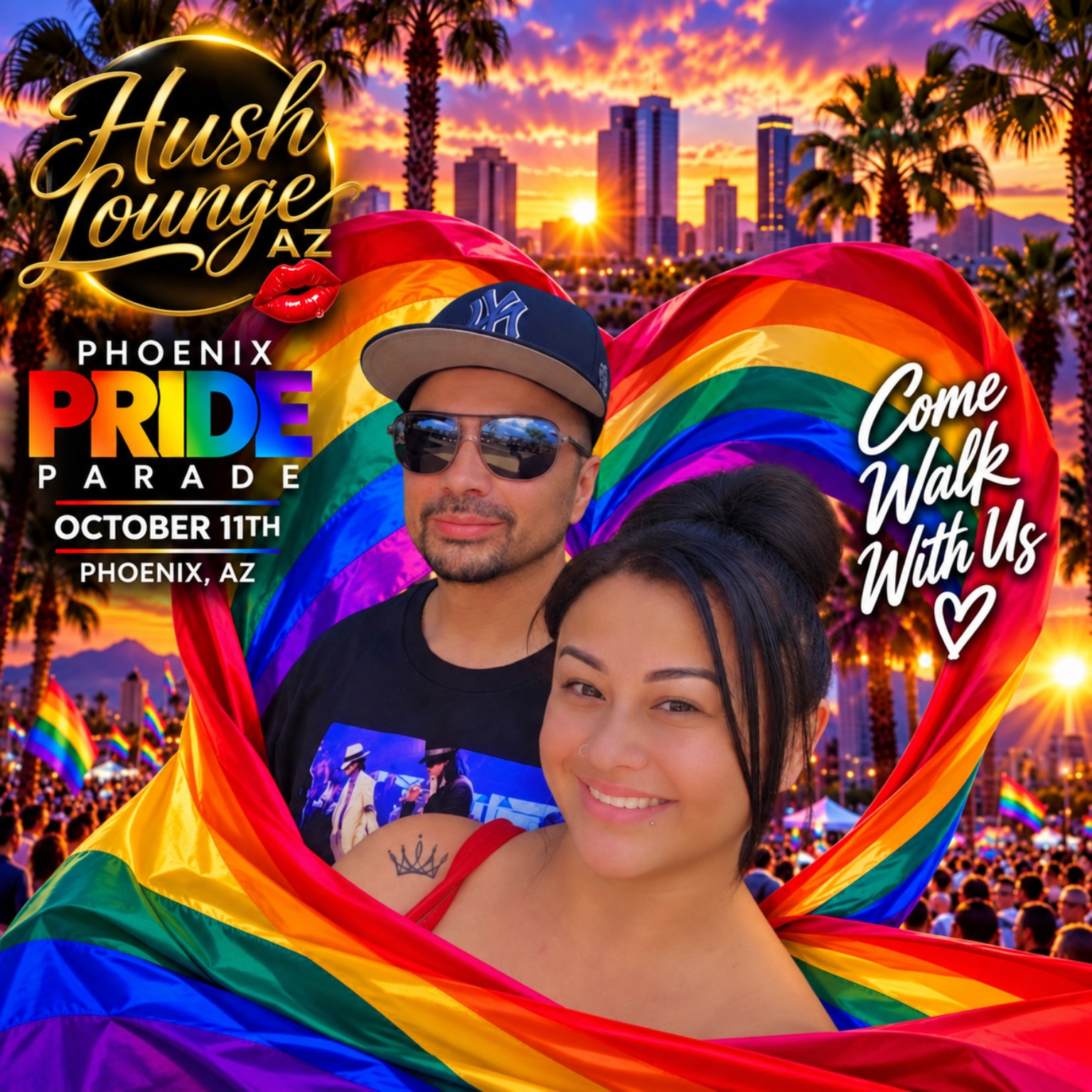 Hush Lounge AZ Phoenix Pride Parade 2026 - Come Walk With Us