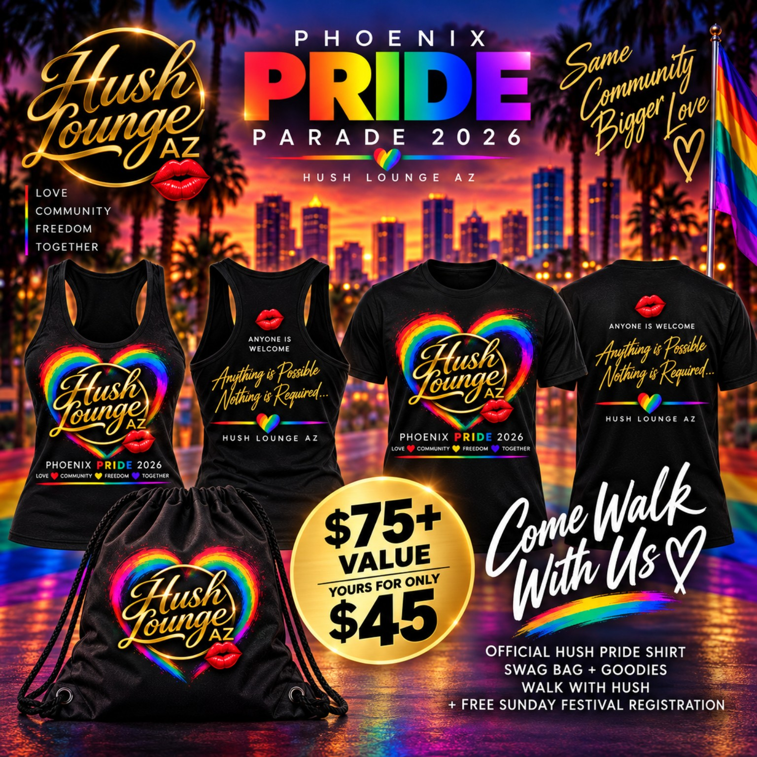 Hush Pride Walker Package
