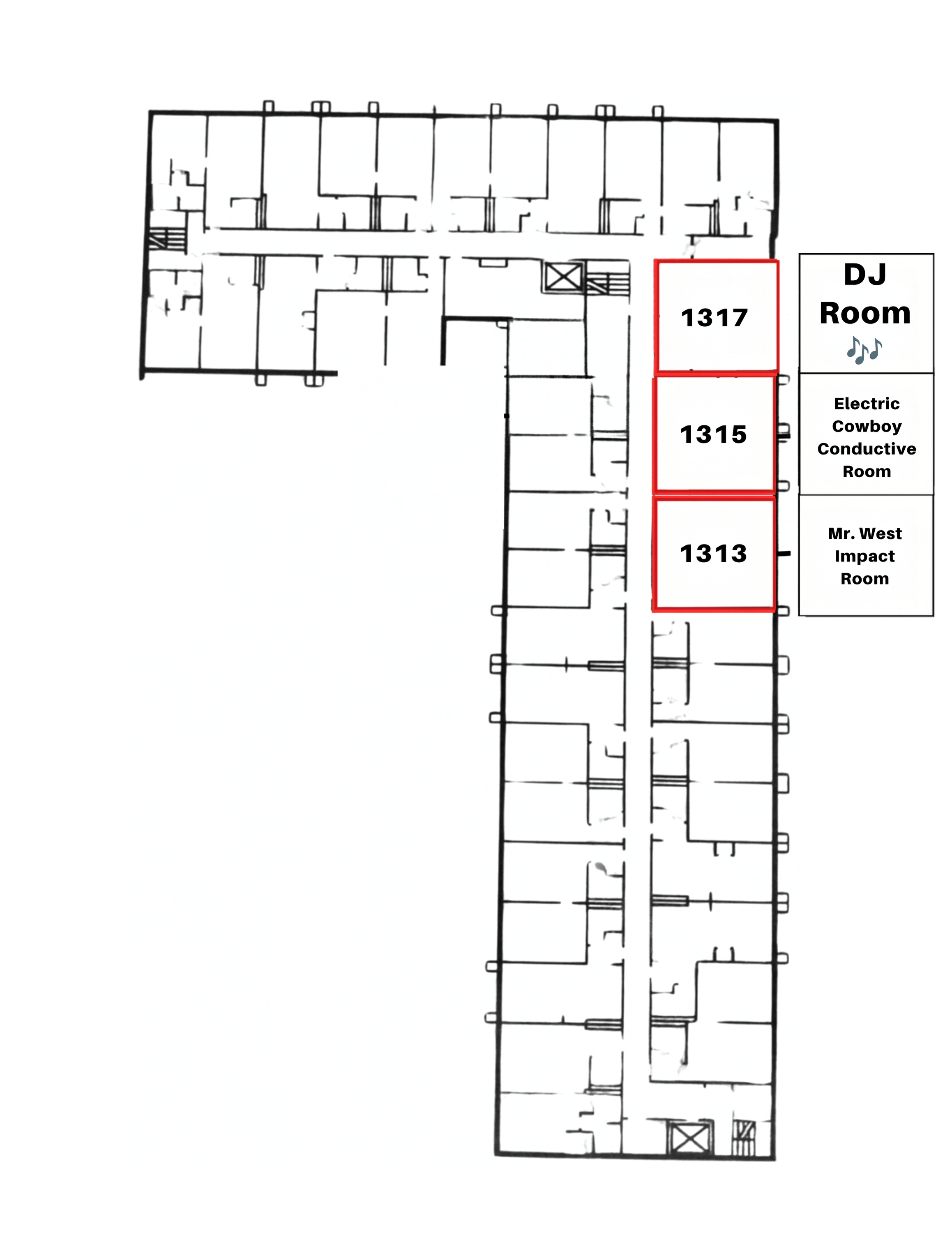 4th Floor Map