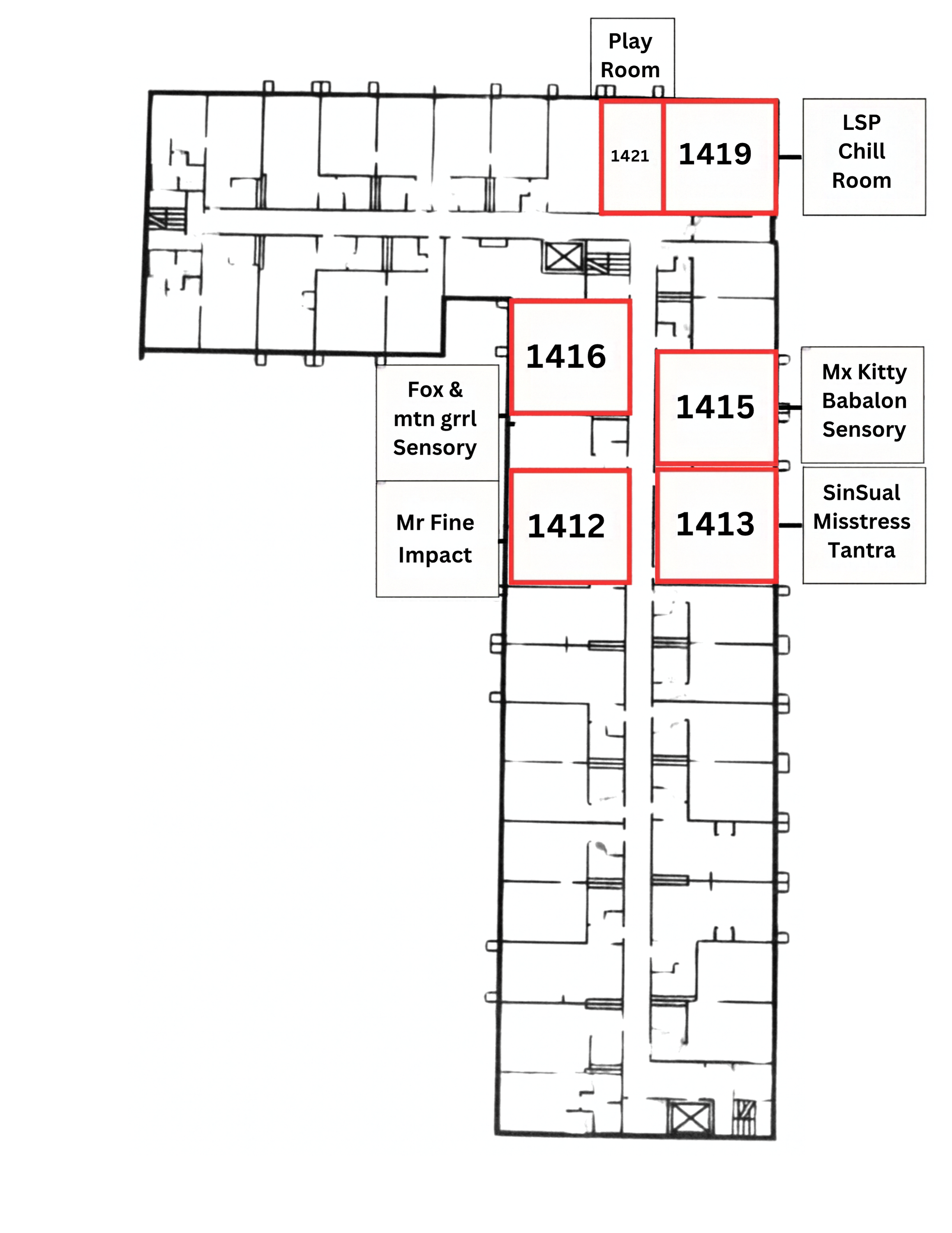 5th Floor Map