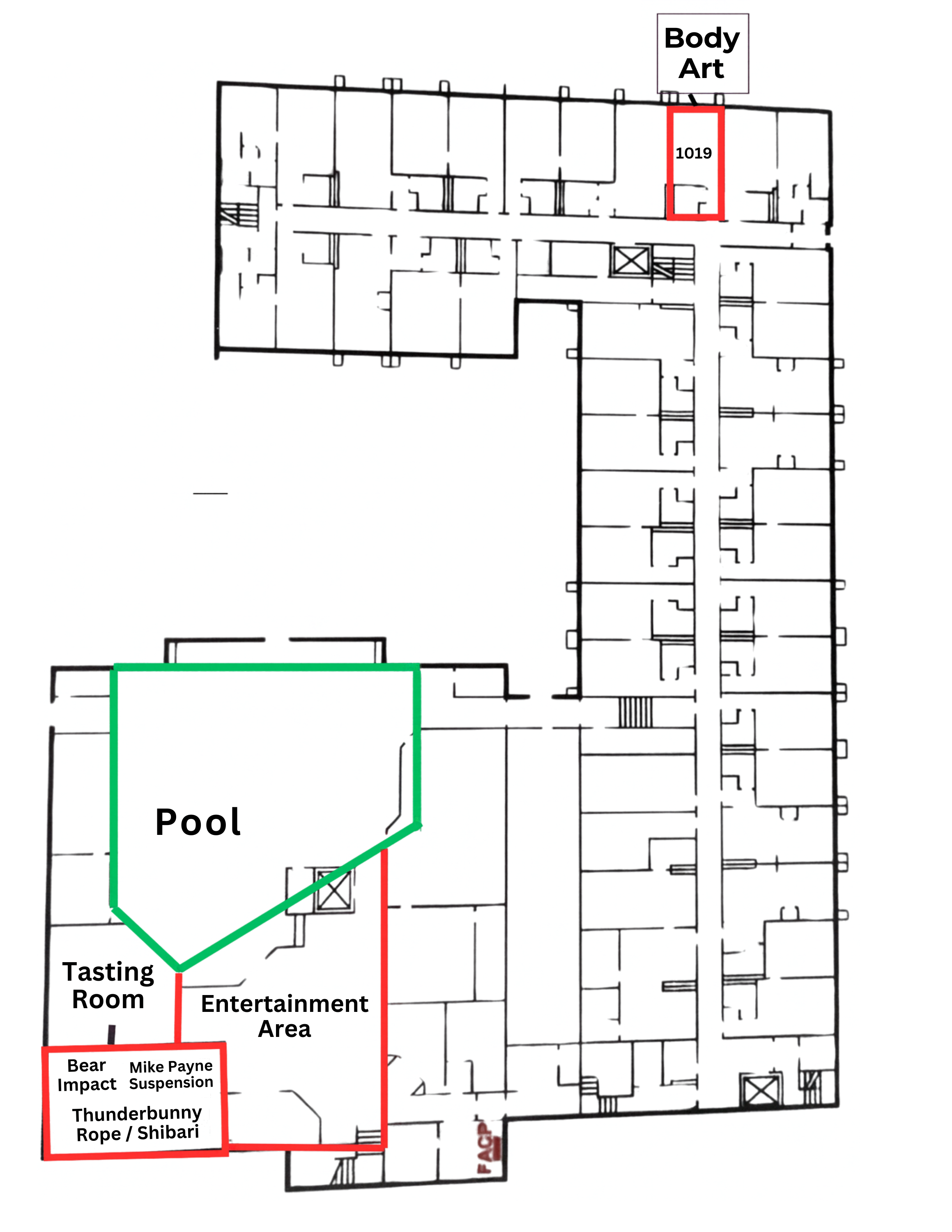 1st Floor Map