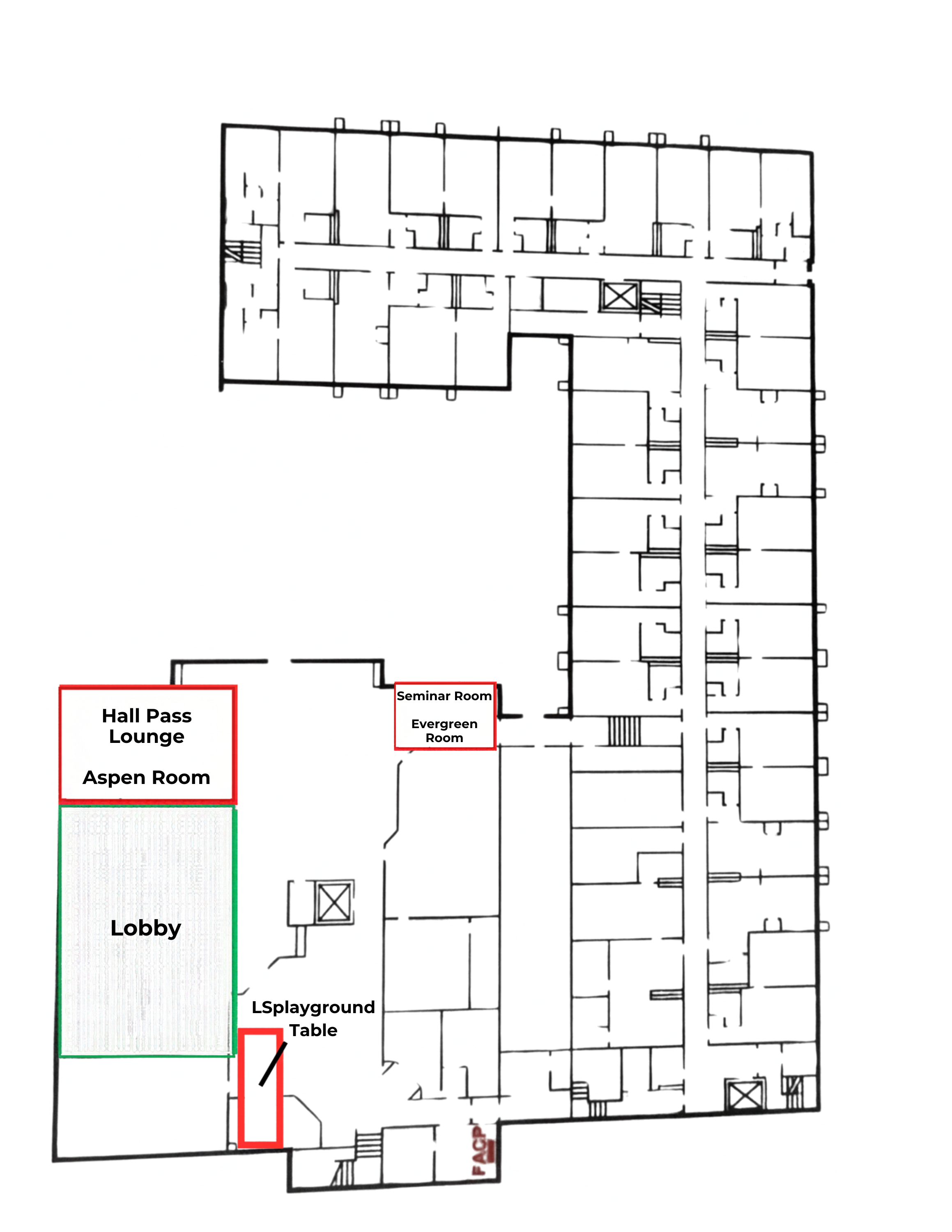 2nd Floor Map