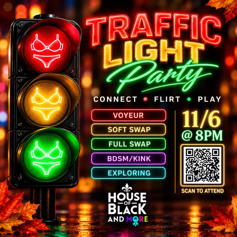 Traffic Light Party flyer