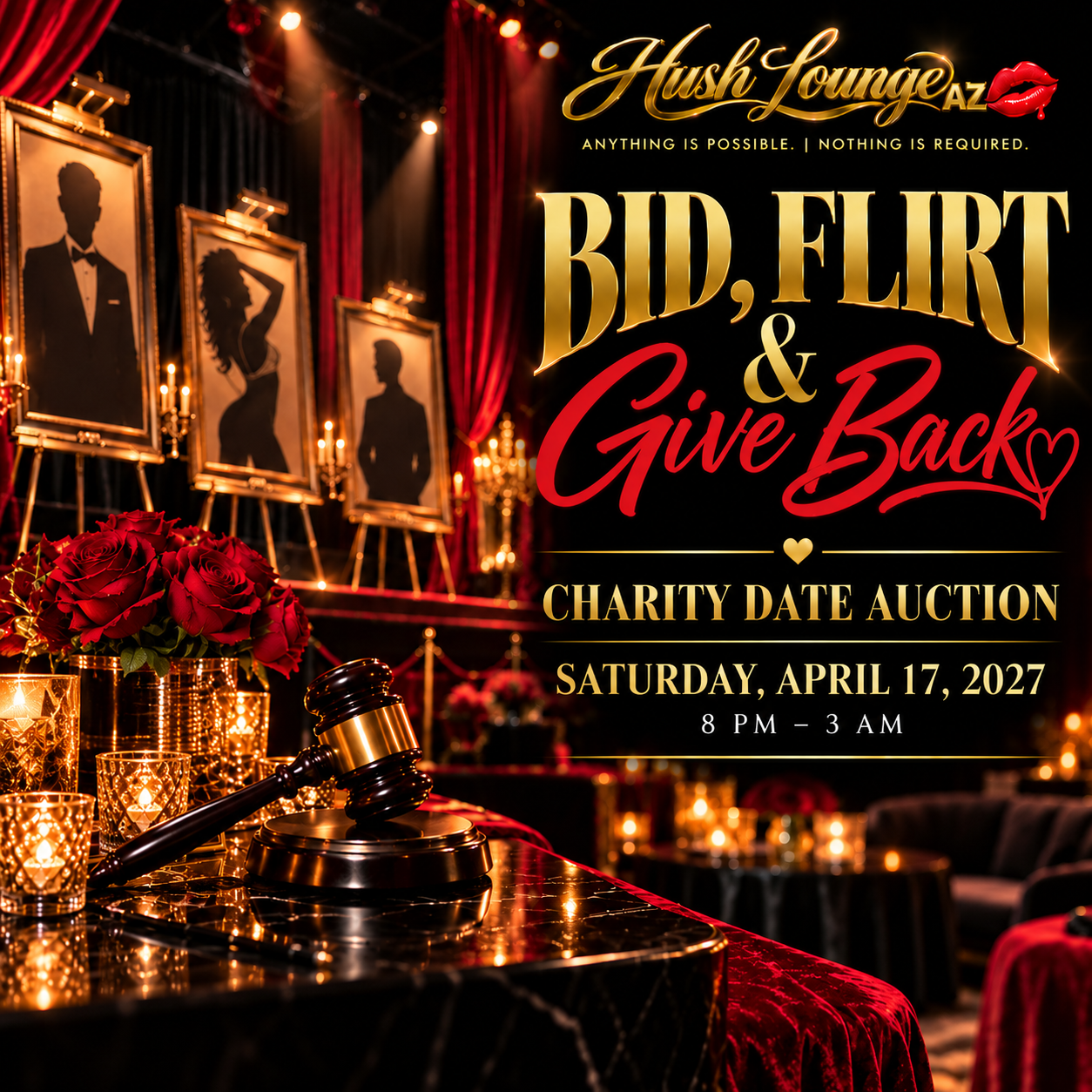 Bid Flirt and Give Back Charity Silent Auction